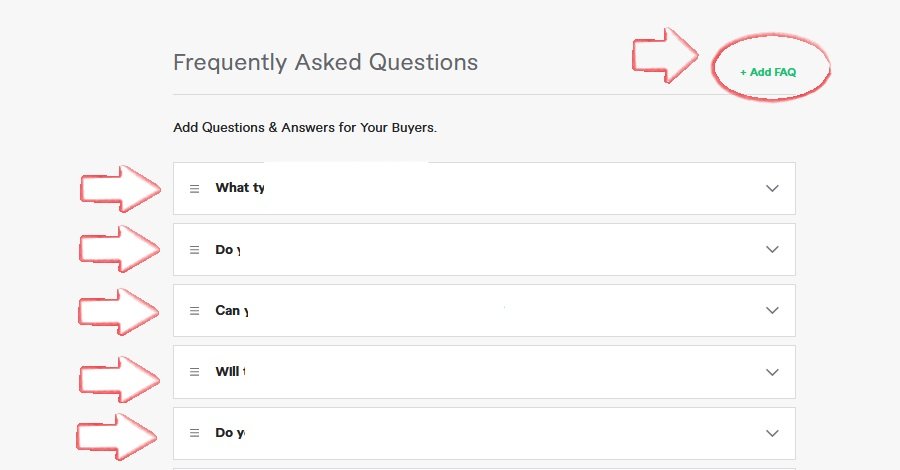 How to add FAQs section?